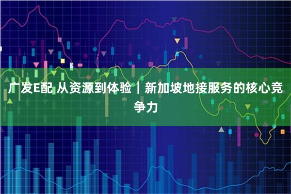 广发E配 从资源到体验｜新加坡地接服务的核心竞争力